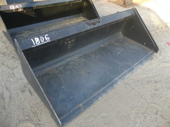 Unused 74" Smooth Bucket for Skid Steer
