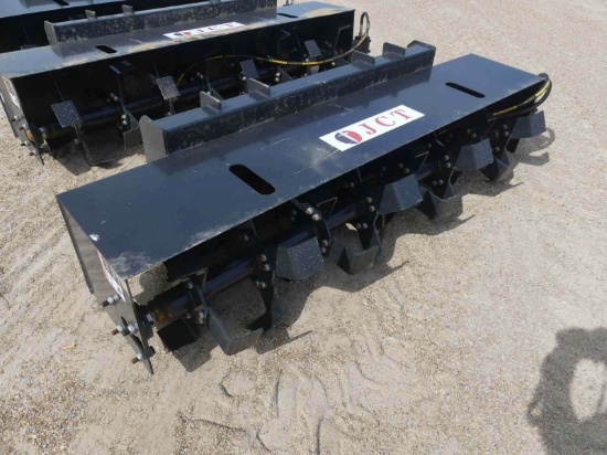 Unused JCT 6' Quick Attach Tiller for Skid Steer