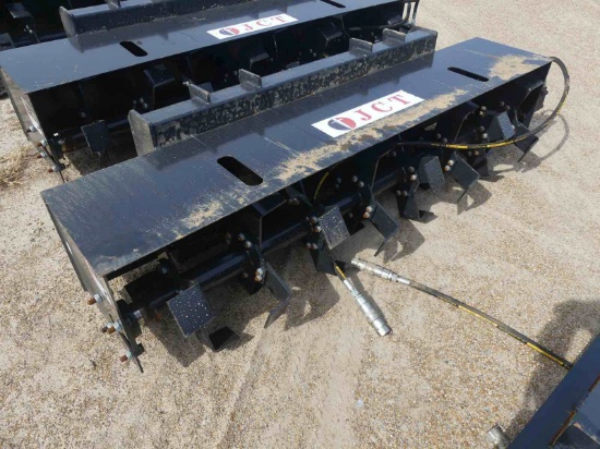 Unused JCT 6' Quick Attach Tiller for Skid Steer