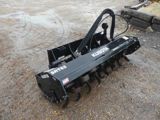 Kubota SRT62 Hydraulic Tiller, s/n 1051469K for Skid Steer