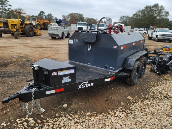 New 2023 Xstar 750-gallon Fuel Trailer, s/n 1X9T7B829PH039570 (Title Delay)