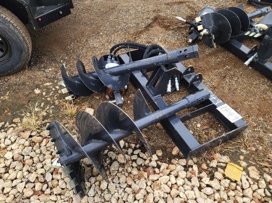 Wolverine Auger w/ 2 Bits for Skid Steer: Quick Attach