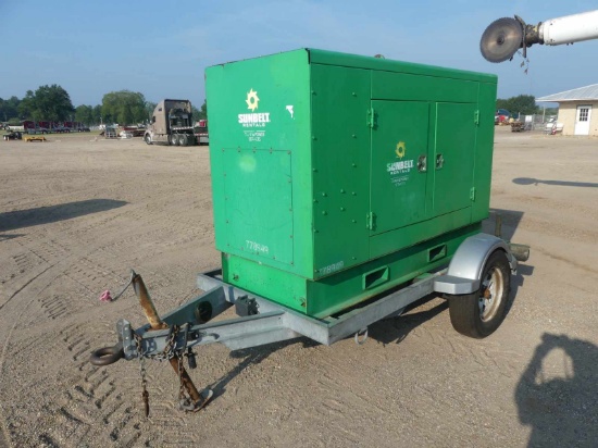 2015 Hydra-tech Hydraulic Pump: JD 4024 Diesel, Meter Shows 10714 hrs