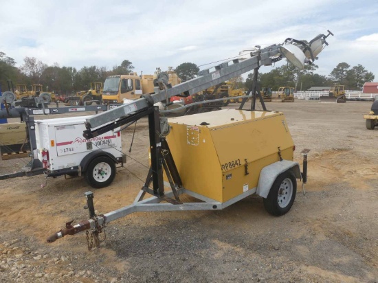 Warren WCW64MH Light Plant, s/n C08-11-83685: Meter Shows 8546 hrs