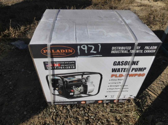 Unused Paladin 3" Trash/Water Pump: 7hp Gas Eng.