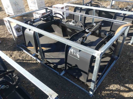 Unused Wolverine 72" 2-cylinder Grapple Bucket for Skid Steer