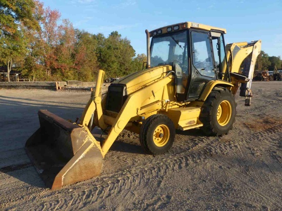 Cat 416C Loader Backhoe, s/n 5YN15390 (Salvage): 2wd, Encl. Cab, No Rear Bk