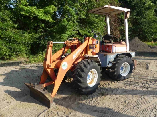 Kubota R510 Rubber-tired Loader, s/n 20607 (Salvage): Canopy, Quick Attach