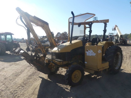 Ford 6635 MFWD Tractor, s/n 001111883 (Salvage): w/ Tiger Side Boom Mower,