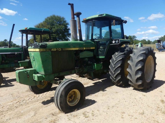 John Deere 4840 Tractor, s/n 4840P012278RW (Salvage): Encl. Cab, Duals