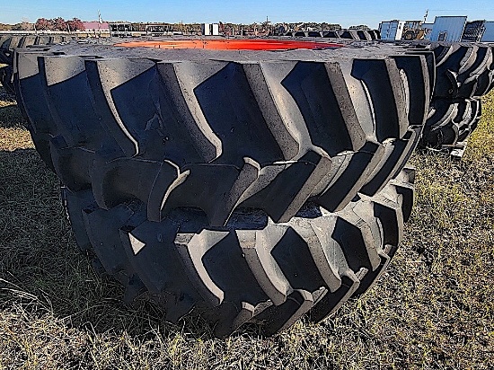 (2) New Firestone Deep Tread 13.4R42 Tractor Tires w/ Kubota Rims, Tag 8093