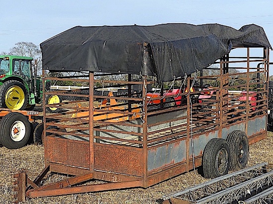 14' Cattle Trailer (No Title - Bill of Sale Only), Tag 81269