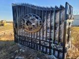 New Greatbear 14' Bi-parting Wrought Iron Gate: Wildlife, Tag 80549