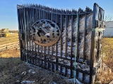 Greatbear 20' Bi-parting Wrought Iron Gate: Buck & Doe Scene, Tag 80904