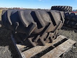(2) Titan 12.4-24 Tractor Tires w/ Kubota Rims, Tag 80920