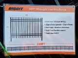 (22) pcs of Metal Fence and 23 Posts: 7'H x 10'L, Tag 81738