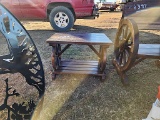 Wagon Wheel End Table: Tag 83098