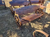 Wagon Wheel Bench: Tag 83205