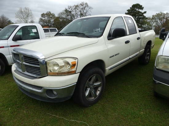 2006 Dodge Ram 1500 Pickup, s/n 1D7HA18N76J200629: Crew Cab, Auto, Odometer