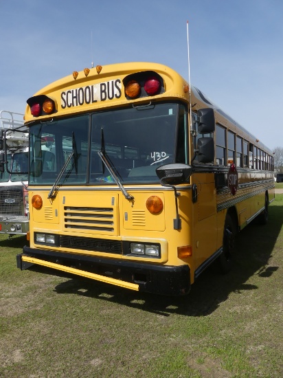 2001 Blue Bird Bus, s/n 1BABJCPA71F201585: Cummins Eng., Auto, All Seats Re