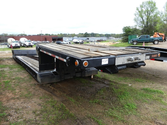 1991 Trail King TK60MG-482 Lowboy, s/n 1TKJ04827MM018360: T/A, Manual Detac