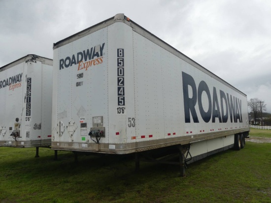 2007 Great Dane 53' Van Trailer, s/n 1GRAA06217K286326: T/A, 102" Wide, Spr