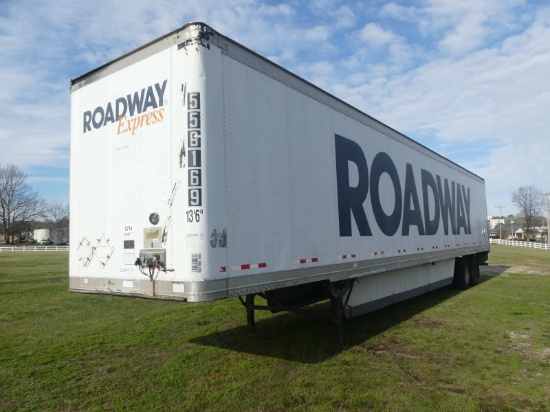 2007 Great Dane 53' Van Trailer, s/n 1GRAA06257D422493: T/A, 102" Wide, Spr