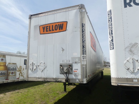 2007 Wabash 53' Van Trailer, s/n 11JJV532W97L051121: T/A, 102" Wide, Spring