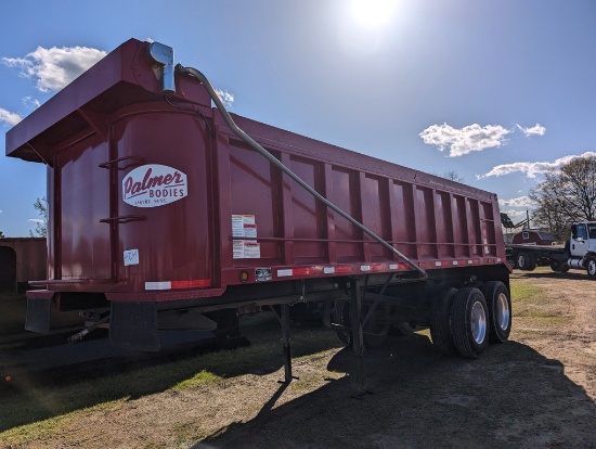 2023 Palmer TA24H Dump Trailer, s/n 1P24HS23PA003978: Elec. Tarp, Push Apro
