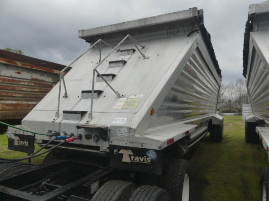 2013 Travis S102 Bottom Dump Trailer, s/n 48XEF3928D1008504: 39.2'