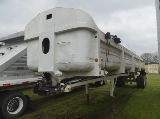 1998 Clement Braswell Dump Trailer, s/n 1C9BB38B2WM110599