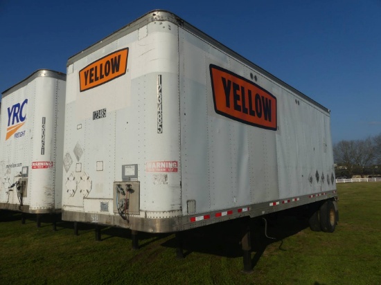 2002 Fruehauf 27' Van Trailer, s/n 1JJV281F425778875: S/A, Roll Up Door