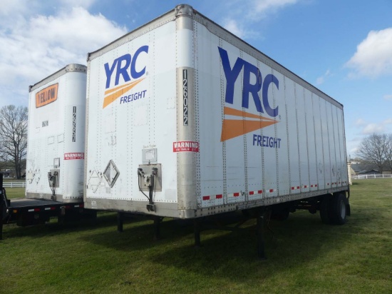 2004 Wabash 27' Van Trailer, s/n 1JJV281W64L883728: S/A