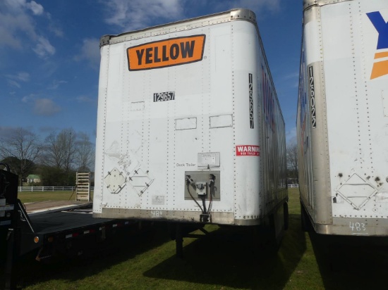 2007 Wabash 27' Van Trailer, s/n 1JJV281W07L988432: S/A
