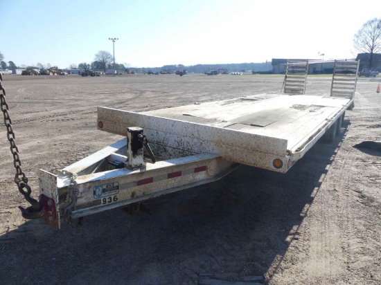 2013 Rice Flatbed Trailer, s/n 1R9BF3427DD558197: T/A, Pintle Hitch, Doveta