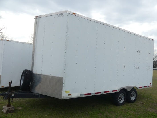 2012 Forest River 18' Enclosed Trailer, s/n 5NHTHST2XDU105440: Bumper-pull,