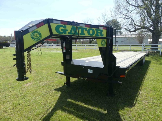 2023 Gator Made 35' Gooseneck Trailer, s/n 4Z1GF3528PS010389: T/A, Single W