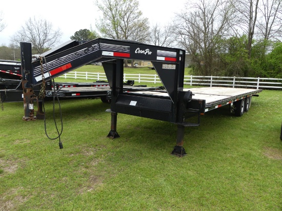 2008 Corn Pro Gooseneck Tilt Trailer, s/n 4MJFG292X8EA049161: 7000 lb. Axle