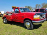 1996 Ford F350 Wrecker, s/n 2FDKF37G4TCA62683: 5-sp.