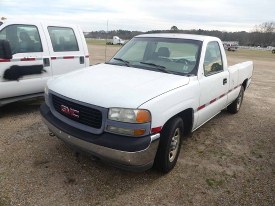 2002 GMC Sierra 1500 Pickup, s/n 1GTEC14VX2Z218969 (Inoperable): Reg.Cab