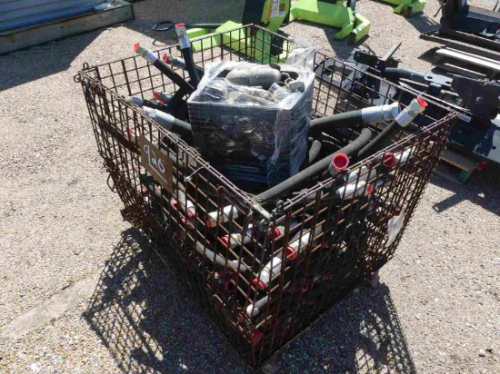 Crate of Misc. Hyd. Hoses and Fittings