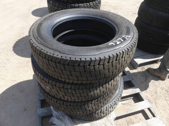 (4) Unused Continental 225/70R19.5 Tires