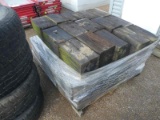 Pallet of Approx. (45) 8x8x15 Blocks of Treated Wood