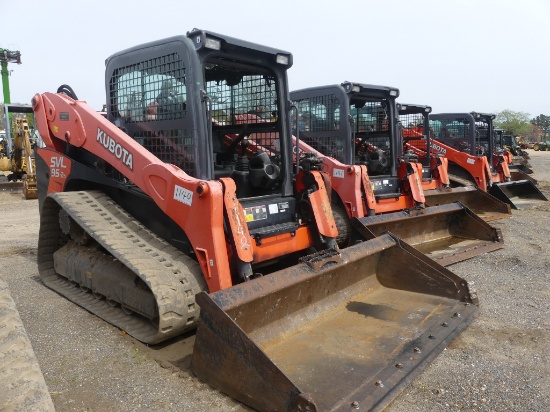 2019 Kubota SVL95-2S Skid Steer, s/n 47058: Encl. Cab, Rubber Tracks, Hyd.