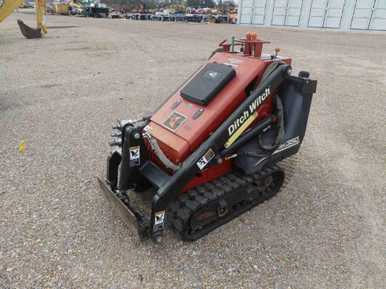 2007 Ditchwitch SK350 Mini Skid Steer, s/n 0000784: Stand On, Rubber Tracks