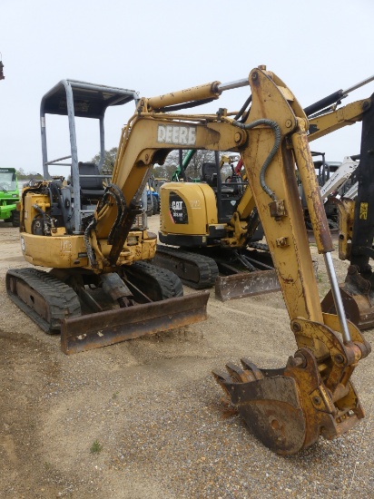 John Deere 27 Mini Excavator, s/n FF027ZX220601