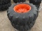 (2) Titan 17.5x24 Tractor Tires
