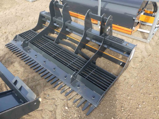 Unused 2023 Wolverine 78" Land Leveler: for Skid Steer, Model LL-12-78W