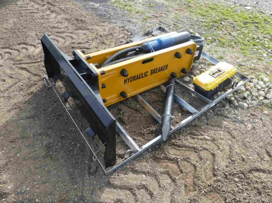 Unused 2023 Wolverine Concrete Breaker Attachment: for Skid Steer, Model CB