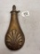 BRASS POWDER FLASK MARKED DIXON AND SONS PATENT